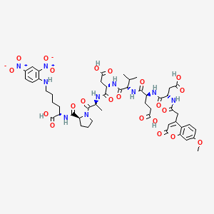 molecular formula C50H62N10O22 B575278 Mca-DEVDAP-K(Dnp)-OH CAS No. 189696-20-6