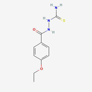 molecular formula C10H13N3O2S B5752800 2-(4-ethoxybenzoyl)hydrazinecarbothioamide 