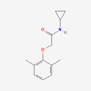 molecular formula C13H17NO2 B5752834 N-cyclopropyl-2-(2,6-dimethylphenoxy)acetamide 