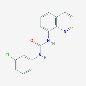molecular formula C16H12ClN3O B5752855 N-(3-chlorophenyl)-N'-8-quinolinylurea 