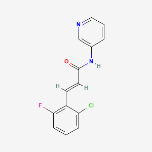 molecular formula C14H10ClFN2O B5752859 3-(2-chloro-6-fluorophenyl)-N-3-pyridinylacrylamide 