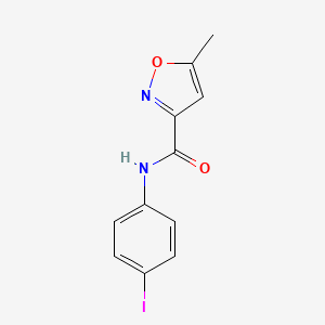 molecular formula C11H9IN2O2 B5752864 N-(4-iodophenyl)-5-methyl-3-isoxazolecarboxamide 