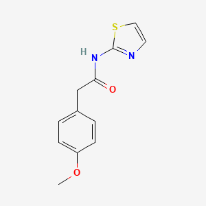 molecular formula C12H12N2O2S B5752873 2-(4-methoxyphenyl)-N-1,3-thiazol-2-ylacetamide 