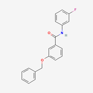 molecular formula C20H16FNO2 B5752878 3-(benzyloxy)-N-(3-fluorophenyl)benzamide 