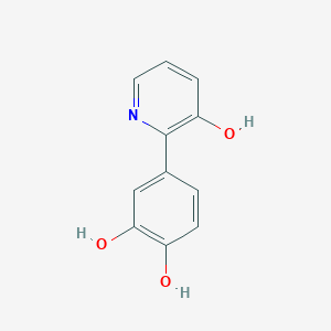 molecular formula C11H9NO3 B5752890 4-(3-hydroxy-2-pyridinyl)-1,2-benzenediol 
