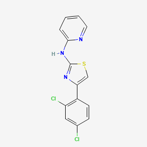 molecular formula C14H9Cl2N3S B5752900 N-[4-(2,4-dichlorophenyl)-1,3-thiazol-2-yl]-2-pyridinamine 