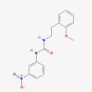 molecular formula C16H17N3O4 B5752906 N-[2-(2-methoxyphenyl)ethyl]-N'-(3-nitrophenyl)urea 