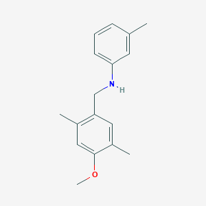 molecular formula C17H21NO B5752908 (4-methoxy-2,5-dimethylbenzyl)(3-methylphenyl)amine 