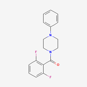 molecular formula C17H16F2N2O B5752919 1-(2,6-difluorobenzoyl)-4-phenylpiperazine 