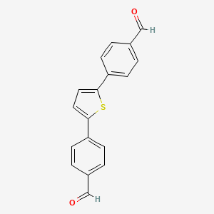 molecular formula C18H12O2S B575292 2,5-DI(4-Formylphenyl)thiophene CAS No. 193903-62-7