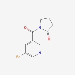 molecular formula C10H9BrN2O2 B5752928 1-[(5-bromo-3-pyridinyl)carbonyl]-2-pyrrolidinone 
