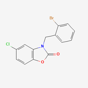 molecular formula C14H9BrClNO2 B5752966 3-(2-bromobenzyl)-5-chloro-1,3-benzoxazol-2(3H)-one 