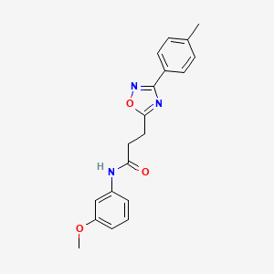 N-(3-methoxyphenyl)-3-[3-(4-methylphenyl)-1,2,4-oxadiazol-5-yl]propanamide