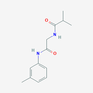 2-methyl-N-{2-[(3-methylphenyl)amino]-2-oxoethyl}propanamide
