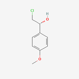 molecular formula C9H11ClO2 B575303 (R)-2-氯-1-(4-甲氧基苯基)乙醇 CAS No. 186345-05-1