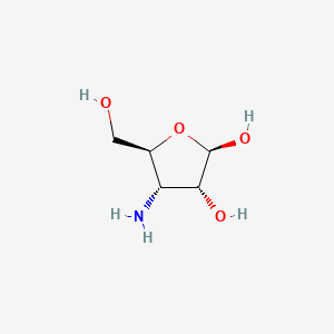 molecular formula C5H11NO4 B575305 3-Amino-3-deoxy-beta-d-ribofuranose CAS No. 191089-12-0