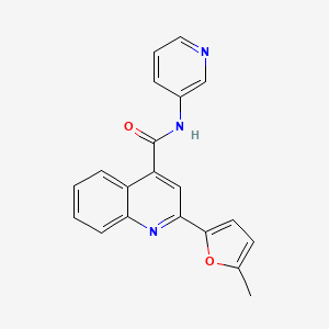2-(5-methyl-2-furyl)-N-3-pyridinyl-4-quinolinecarboxamide