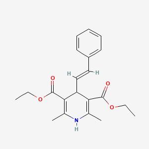 diethyl 2,6-dimethyl-4-(2-phenylvinyl)-1,4-dihydro-3,5-pyridinedicarboxylate