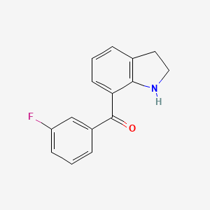 2,3-dihydro-1H-indol-7-yl(3-fluorophenyl)methanone