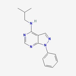 molecular formula C15H17N5 B5753226 N-isobutyl-1-phenyl-1H-pyrazolo[3,4-d]pyrimidin-4-amine 