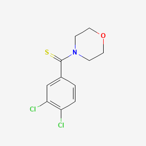 molecular formula C11H11Cl2NOS B5753301 4-[(3,4-dichlorophenyl)carbonothioyl]morpholine 