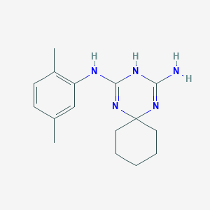 molecular formula C16H23N5 B5753303 N-(2,5-dimethylphenyl)-1,3,5-triazaspiro[5.5]undeca-1,4-diene-2,4-diamine 