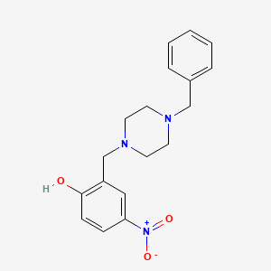 molecular formula C18H21N3O3 B5753328 2-[(4-benzyl-1-piperazinyl)methyl]-4-nitrophenol 