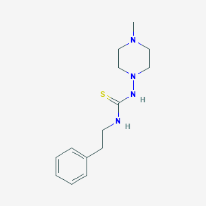 molecular formula C14H22N4S B5753374 N-(4-methyl-1-piperazinyl)-N'-(2-phenylethyl)thiourea 