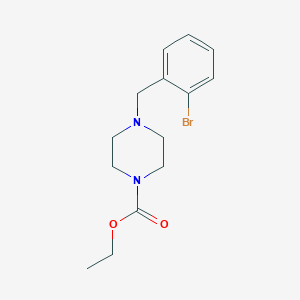 molecular formula C14H19BrN2O2 B5753382 ethyl 4-(2-bromobenzyl)-1-piperazinecarboxylate 