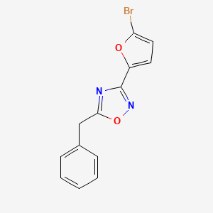molecular formula C13H9BrN2O2 B5753385 5-benzyl-3-(5-bromo-2-furyl)-1,2,4-oxadiazole 