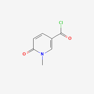 molecular formula C7H6ClNO2 B575343 1-Methyl-6-oxo-1,6-dihydropyridine-3-carbonyl chloride CAS No. 162330-16-7