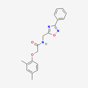 2-(2,4-dimethylphenoxy)-N-[(3-phenyl-1,2,4-oxadiazol-5-yl)methyl]acetamide