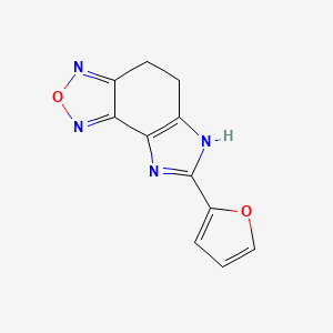 molecular formula C11H8N4O2 B5753444 7-(2-furyl)-5,6-dihydro-4H-imidazo[4,5-e][2,1,3]benzoxadiazole 