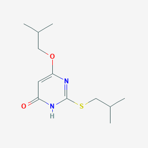 molecular formula C12H20N2O2S B5753462 6-isobutoxy-2-(isobutylthio)-4(3H)-pyrimidinone 