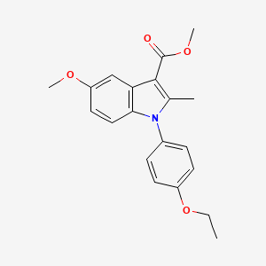 molecular formula C20H21NO4 B5753489 methyl 1-(4-ethoxyphenyl)-5-methoxy-2-methyl-1H-indole-3-carboxylate 