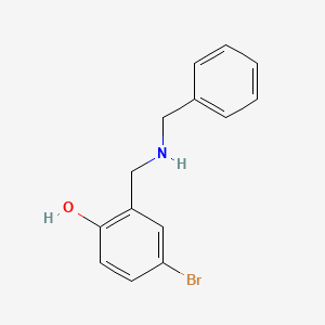 molecular formula C14H14BrNO B5753578 2-[(benzylamino)methyl]-4-bromophenol 