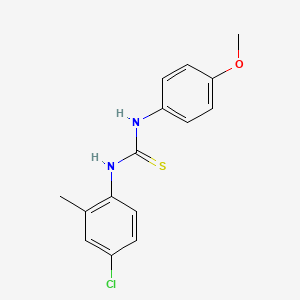 molecular formula C15H15ClN2OS B5753583 N-(4-chloro-2-methylphenyl)-N'-(4-methoxyphenyl)thiourea 