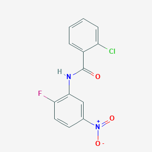 2-chloro-N-(2-fluoro-5-nitrophenyl)benzamide
