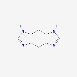 molecular formula C8H8N4 B575366 3,4,5,8-Tetrahydroimidazo[4,5-f]benzimidazole CAS No. 172600-83-8