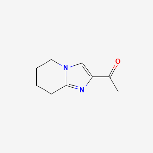 1-{5H,6H,7H,8H-imidazo[1,2-a]pyridin-2-yl}ethan-1-one