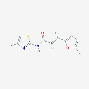 3-(5-methyl-2-furyl)-N-(4-methyl-1,3-thiazol-2-yl)acrylamide