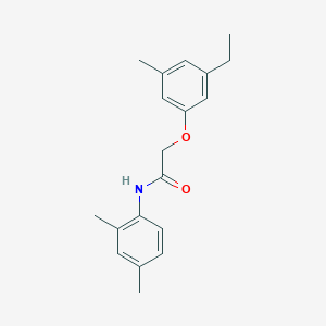 molecular formula C19H23NO2 B5753699 N-(2,4-dimethylphenyl)-2-(3-ethyl-5-methylphenoxy)acetamide 