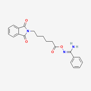 molecular formula C21H21N3O4 B5753718 N'-{[6-(1,3-dioxo-1,3-dihydro-2H-isoindol-2-yl)hexanoyl]oxy}benzenecarboximidamide 