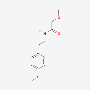 molecular formula C12H17NO3 B5753723 2-methoxy-N-[2-(4-methoxyphenyl)ethyl]acetamide 