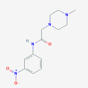 molecular formula C13H18N4O3 B5753734 2-(4-methyl-1-piperazinyl)-N-(3-nitrophenyl)acetamide 
