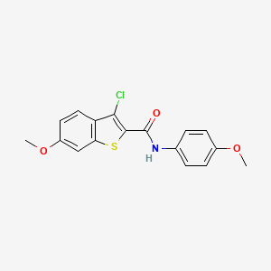 3-chloro-6-methoxy-N-(4-methoxyphenyl)-1-benzothiophene-2-carboxamide