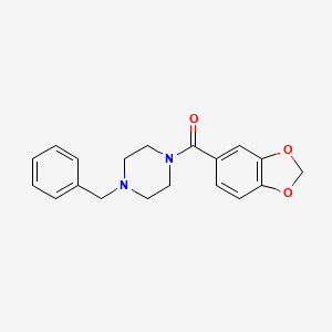 1-(1,3-benzodioxol-5-ylcarbonyl)-4-benzylpiperazine