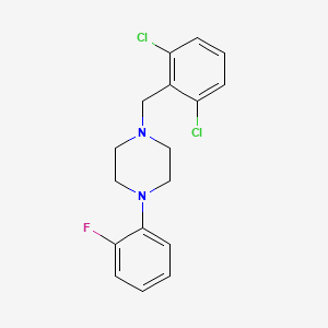 molecular formula C17H17Cl2FN2 B5753760 1-(2,6-dichlorobenzyl)-4-(2-fluorophenyl)piperazine 