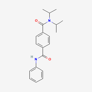 molecular formula C20H24N2O2 B5753789 N,N-diisopropyl-N'-phenylterephthalamide 