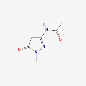 B575379 N-(1-Methyl-5-oxo-4,5-dihydro-1H-pyrazol-3-yl)acetamide CAS No. 185451-37-0